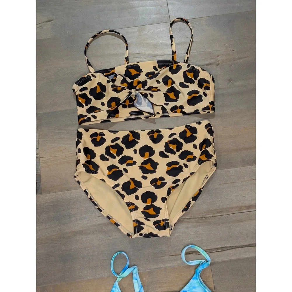 Girls Swimsuit Bundle Size L (10/12) Art Class 4 Two-Piece Swim Sets NWOT